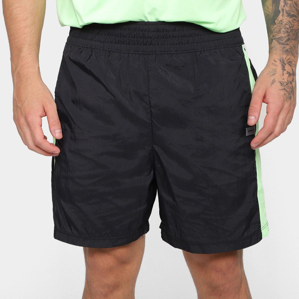 Bermuda Estilo Do Corpo Dupla Gym Masculina - 1