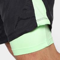 Bermuda Estilo Do Corpo Dupla Gym Masculina - 3