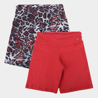 Kit Bermuda Estilo Do Corpo Feminina - 2 Peças