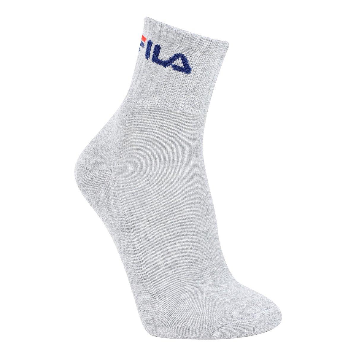 Kit Meia Fila Cano Médio Logo c/ 3 pares - 3