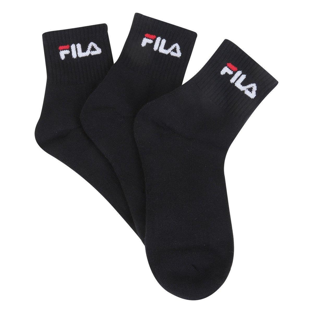 Kit Meia Fila Cano Médio Logo c/ 3 pares - 3