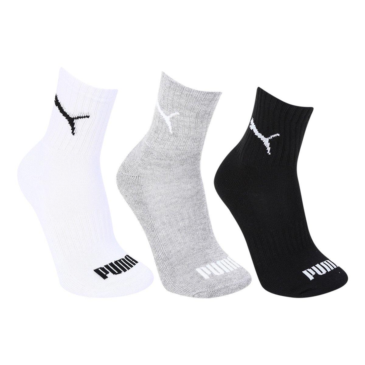 Meia Cano Médio Puma c/ 03 Pares - 1