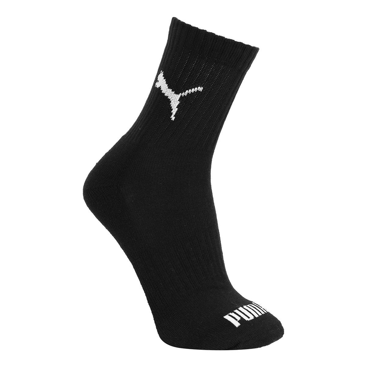 Meia Cano Médio Puma Logo c/ 3 Pares - 2
