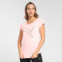 Camiseta Puma Performance Heather Cat Feminina - 1