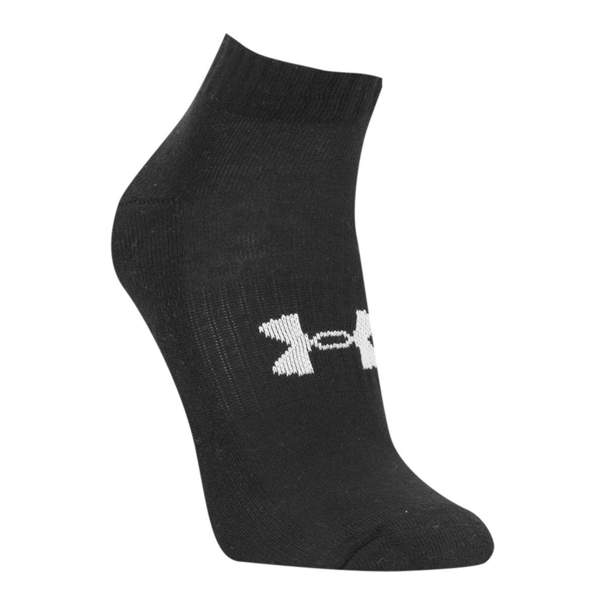 Kit Meia Under Armour Cano Curto C/ 3 Pares - 3