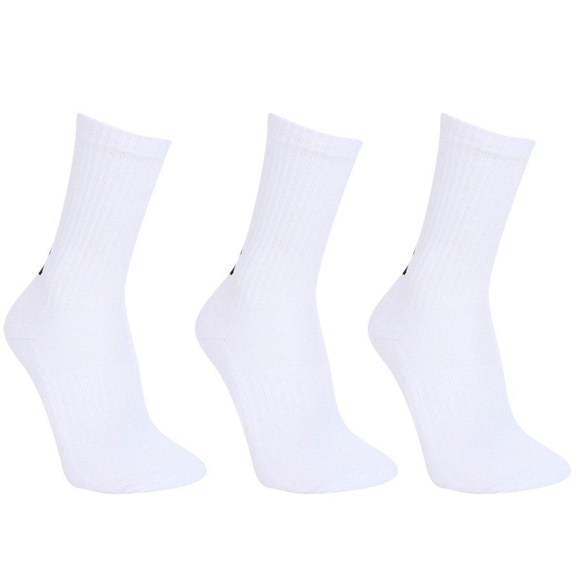Kit Meia Under Armour Cano Longo Core Cotton Crew 3 Pares - 1