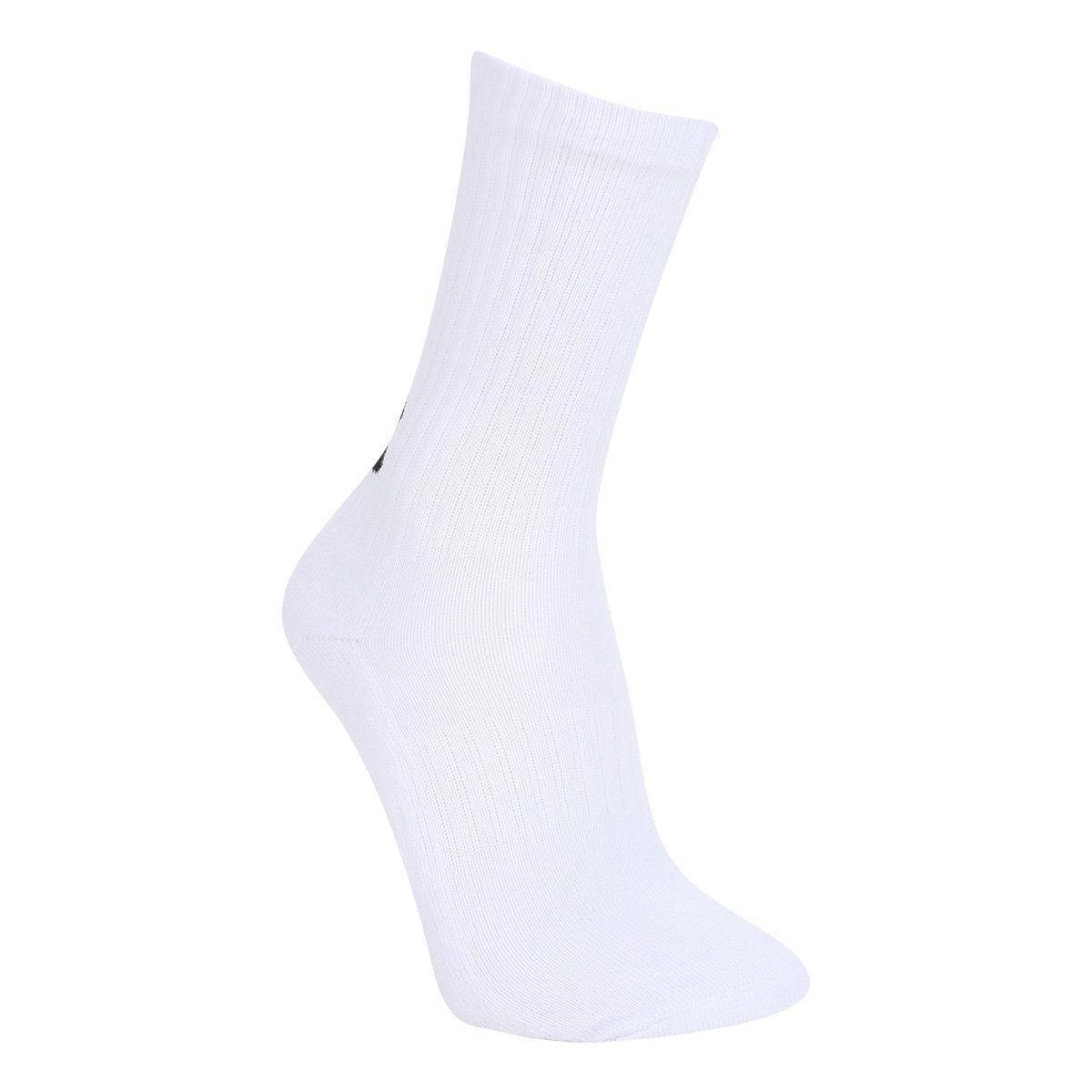 Kit Meia Under Armour Cano Longo Core Cotton Crew 3 Pares - 2