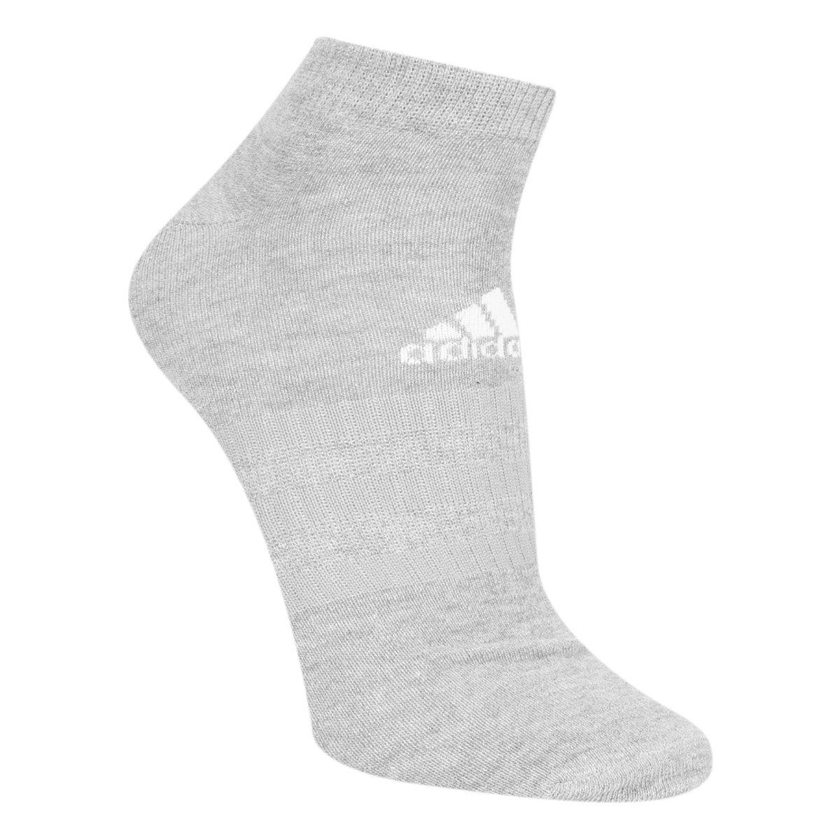 Meia Adidas Cano Baixo C/ 6 Pares - 4