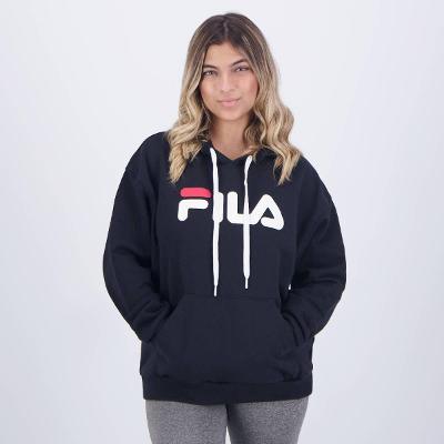 Moletom Fila Comfort Letter II c/ Capuz Feminino