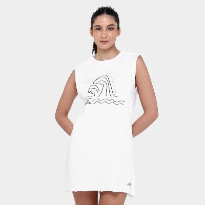 Camiseta Alongada Corona Into The Blue Feminina