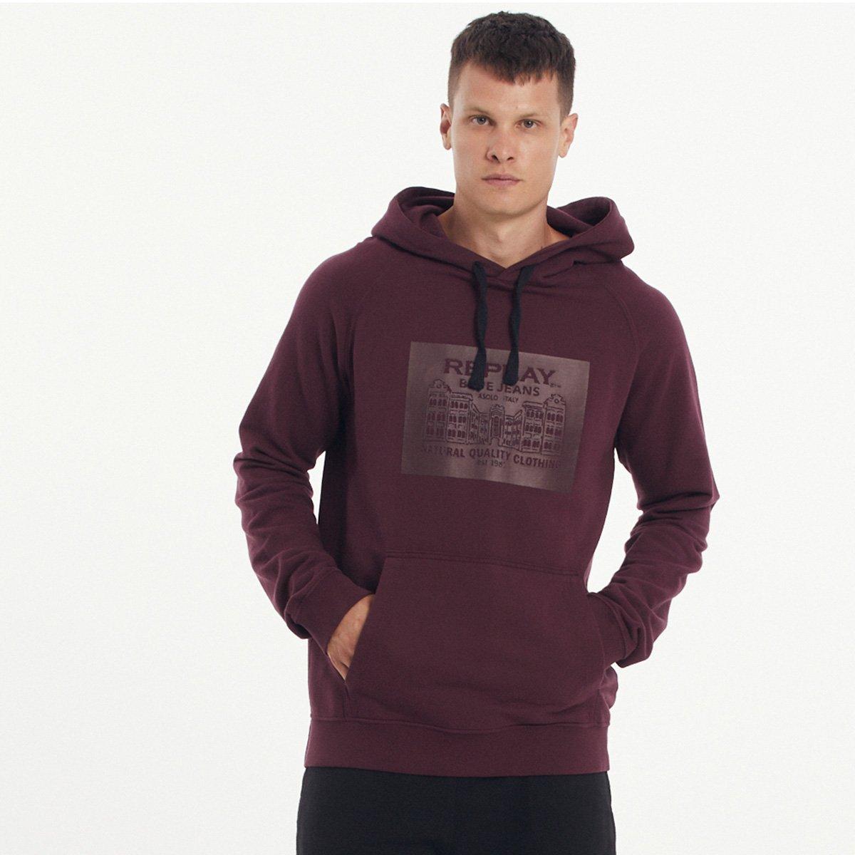 Moletom Replay C/ Capuz Masculino - 1