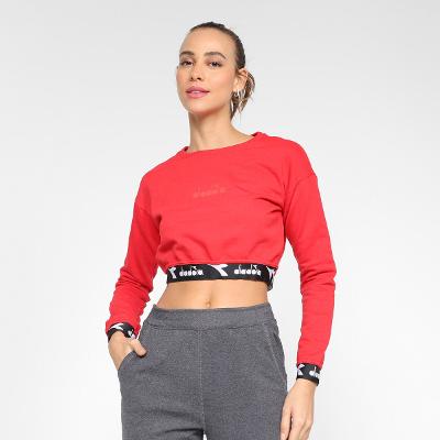 Moletom Cropped Diadora Dia Feminino