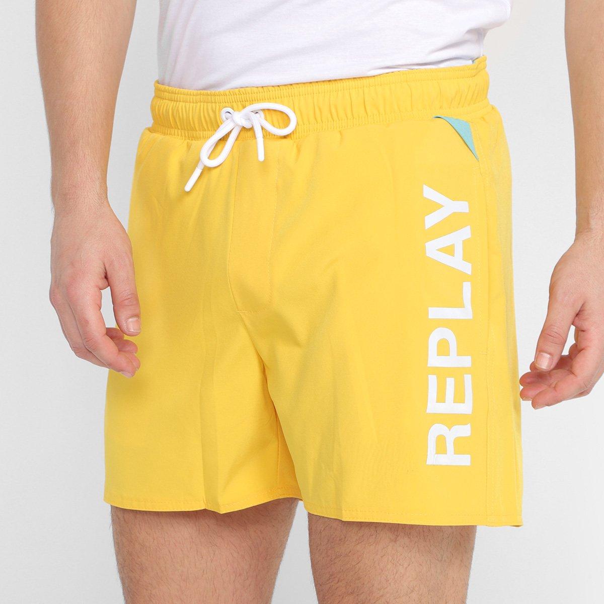Short Replay Estampado Masculino - 1