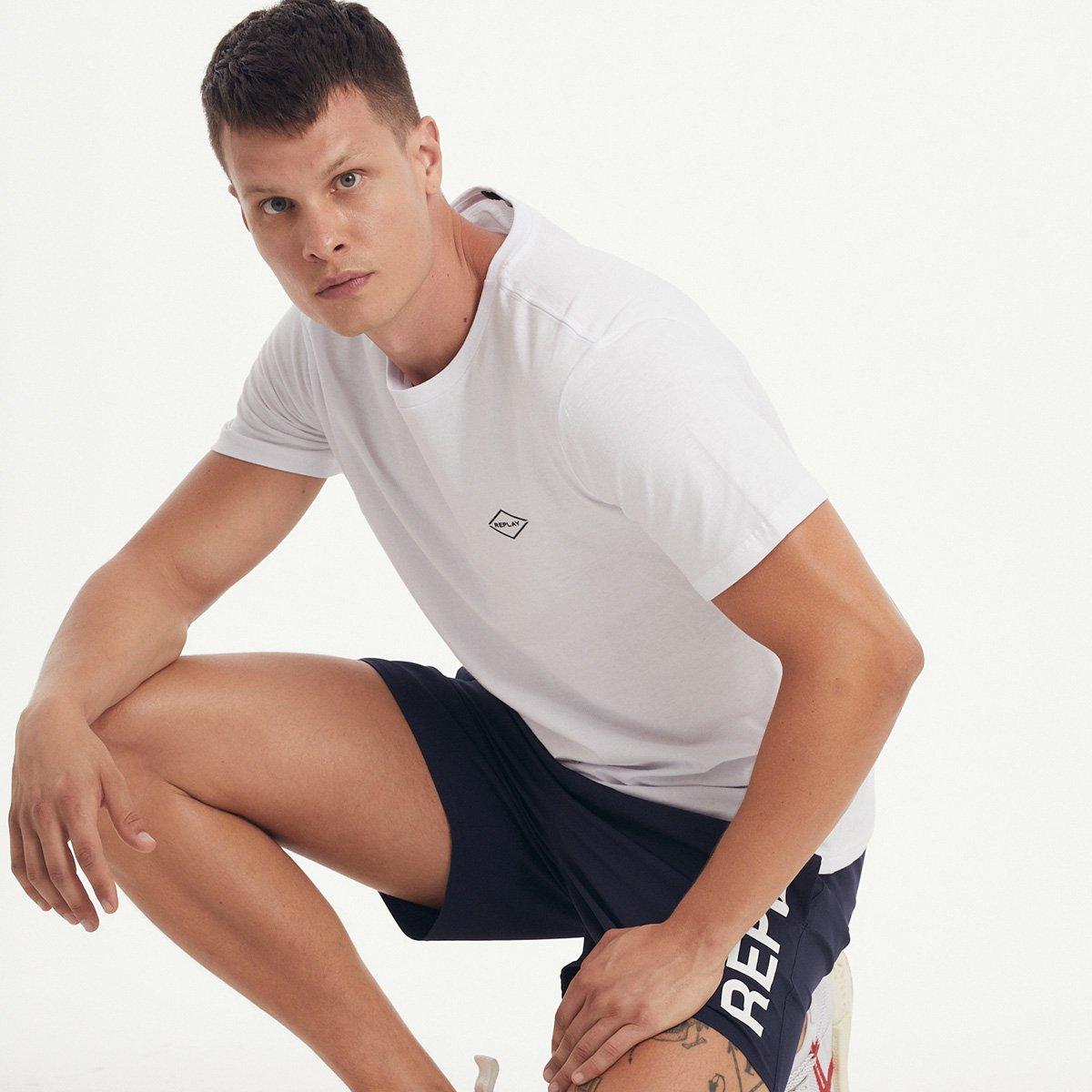 Camiseta Replay Estampada Masculina - 4