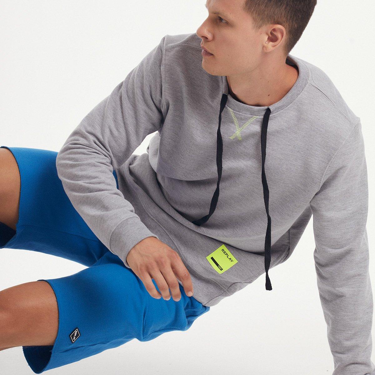Blusa Moletom Replay C/ Cardaço Masculina - 1