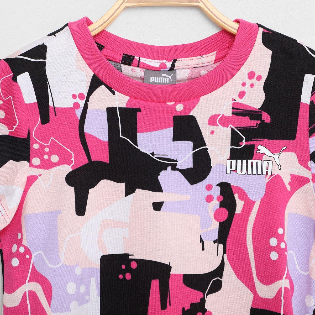 Camiseta Infantil Puma Essentials Street Art Aop Menina - 2