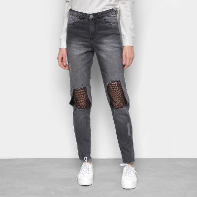 Calça Jeans Everlast Boyfriend Tela Feminina