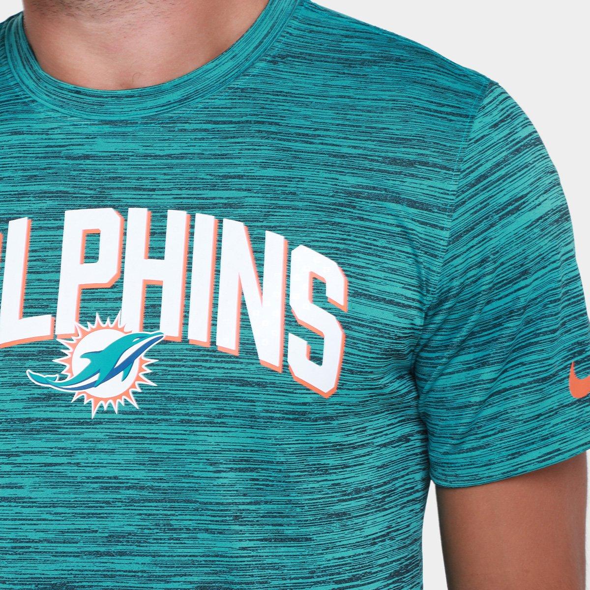 Camiseta NFL Miami Dolphins Nike Drop 2 Dri-Fit Team Velocity Masculina - 3
