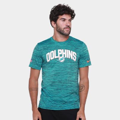 Camiseta NFL Miami Dolphins Nike Drop 2 Dri-Fit Team Velocity Masculina