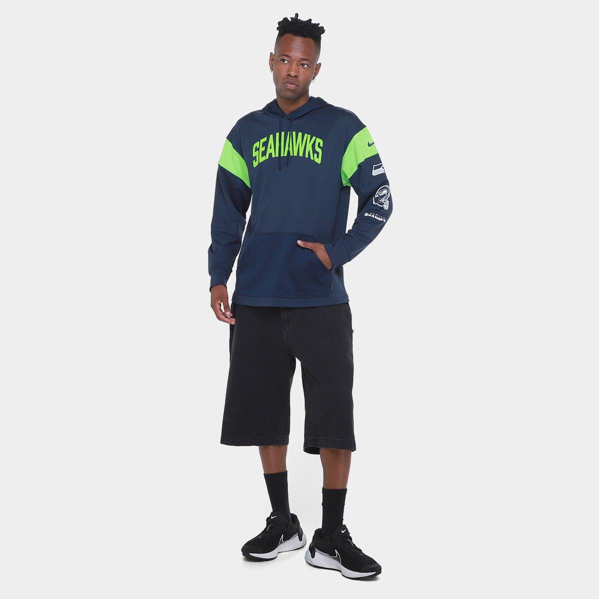 Moletom NFL Seattle Seahawks Nike Jersey Hoodie Masculino - 4