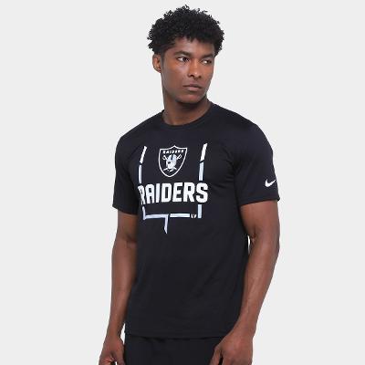 Camiseta Nike NFL Las Vegas Raiders Legend Goal Post Masculina