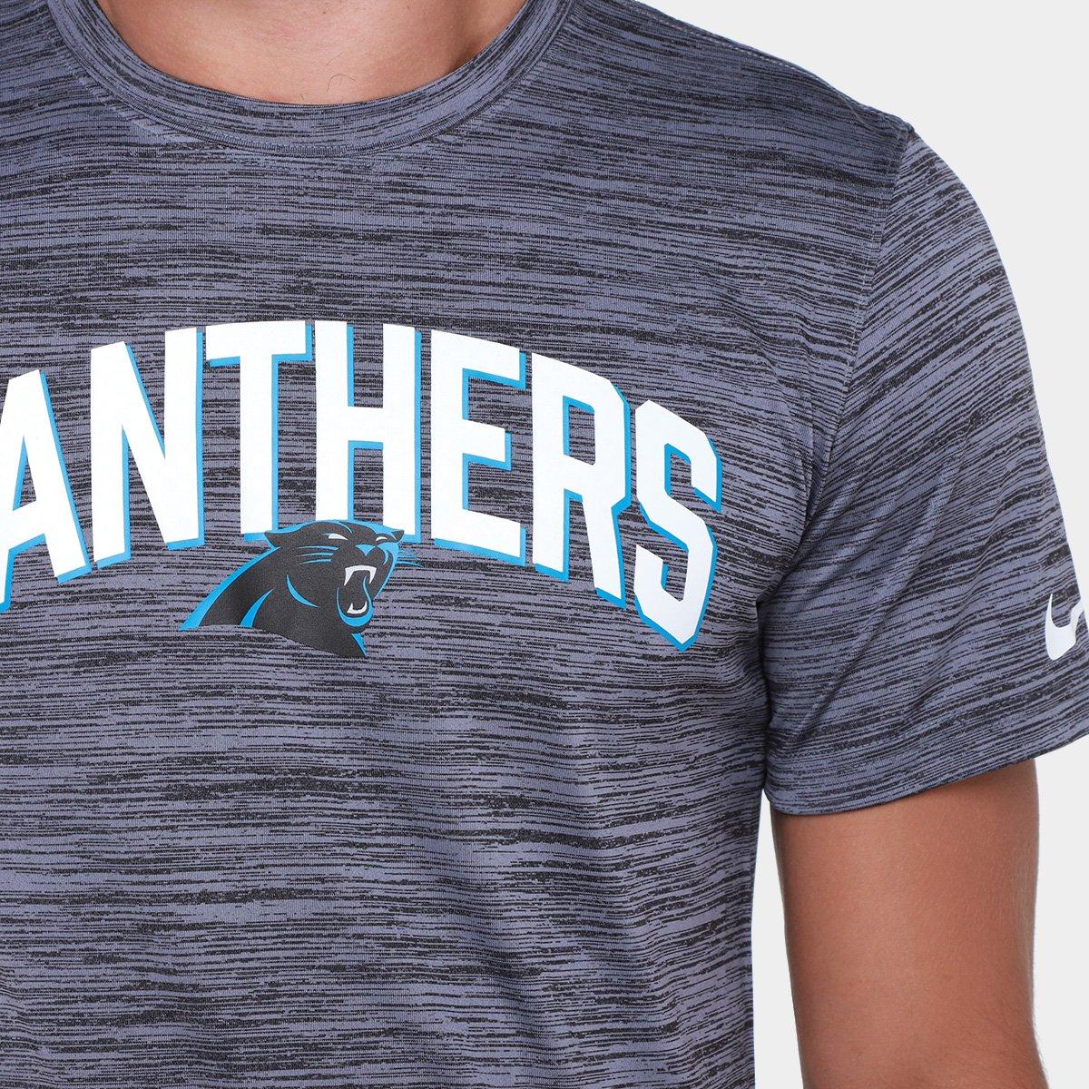 Camiseta Nike Carolina Panthers Drop 2 Dri-FIT Team Velocity Masculina - 3