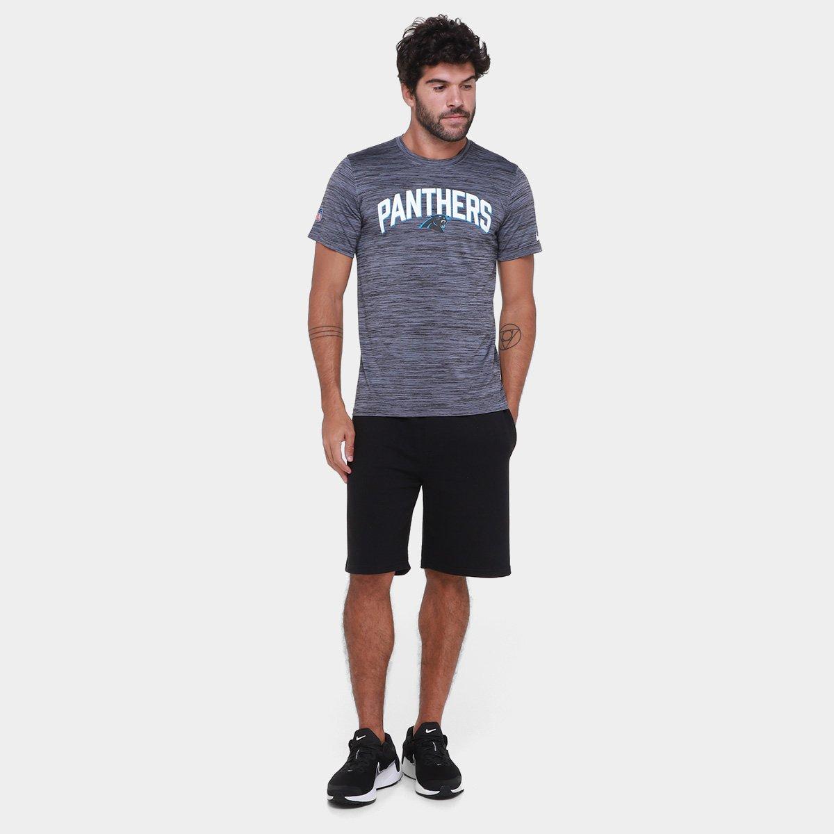 Camiseta Nike Carolina Panthers Drop 2 Dri-FIT Team Velocity Masculina - 4