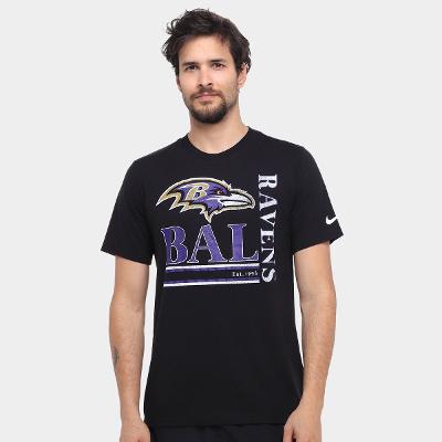 Camiseta Nike NFL Baltimore Ravens Triblend Logo Masculina