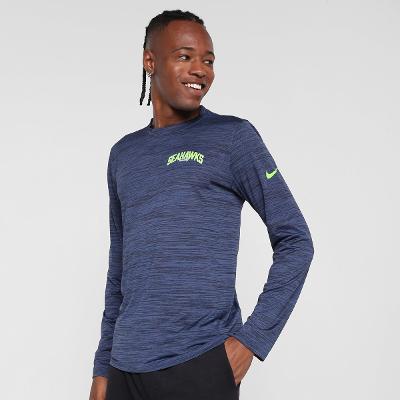 Camiseta NFL Seattle Seahawks Nike Manga Longa Masculina