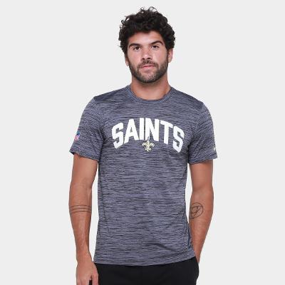 Camiseta NFL New Orleans Saints Nike Drop 2 Dri-fit Team Velocity Masculina