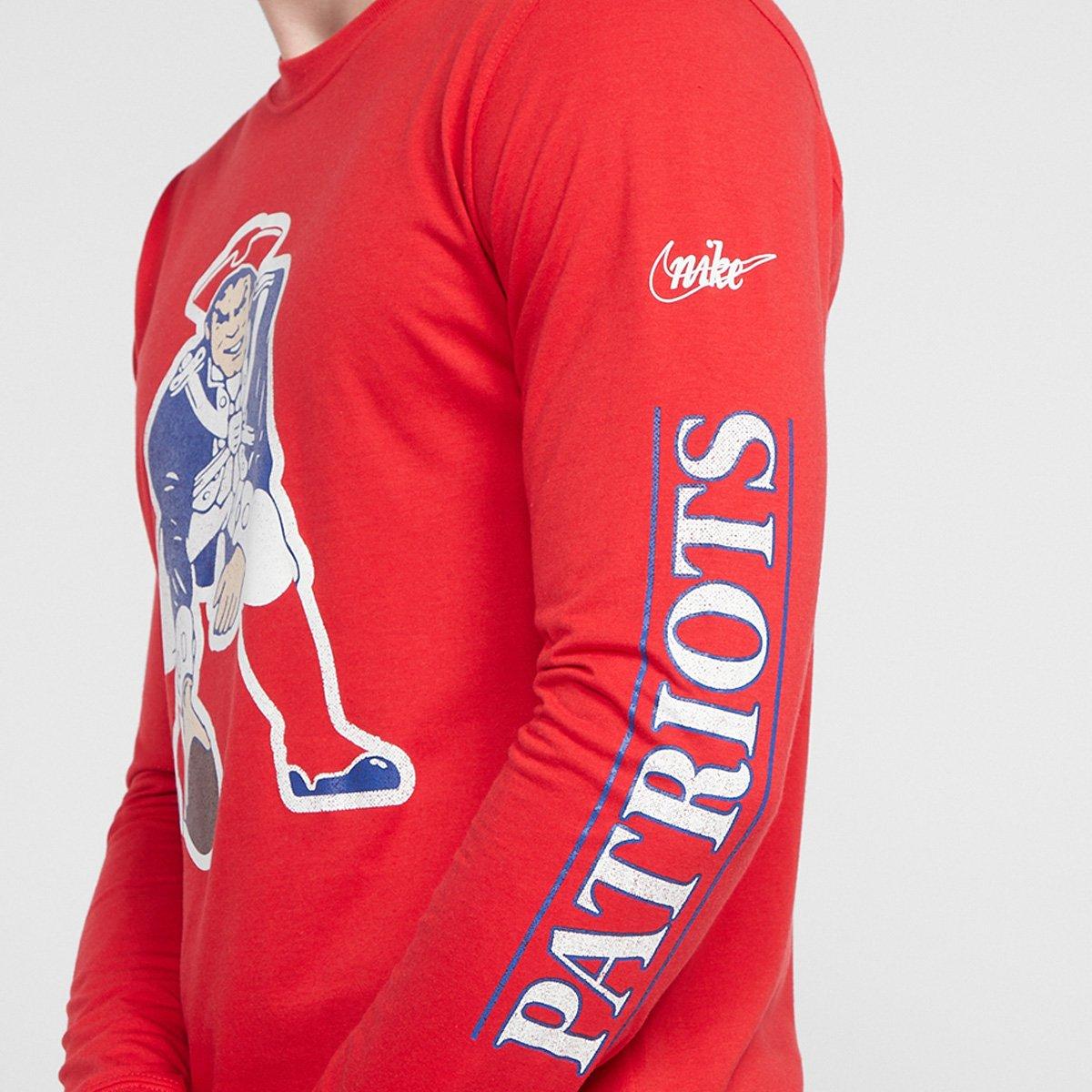 Camiseta NFL New England Patriots Nike Manga Longa Masculina - 3