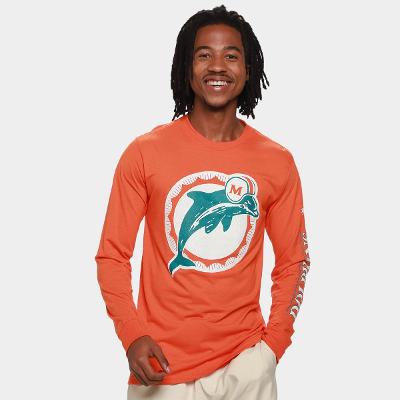 Camiseta NFL Miami Dolphins Nike Manga Longa Masculina