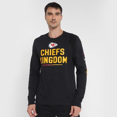 Camiseta Nike NFL Kansas City Chiefs Team Slogan Manga Longa Masculina