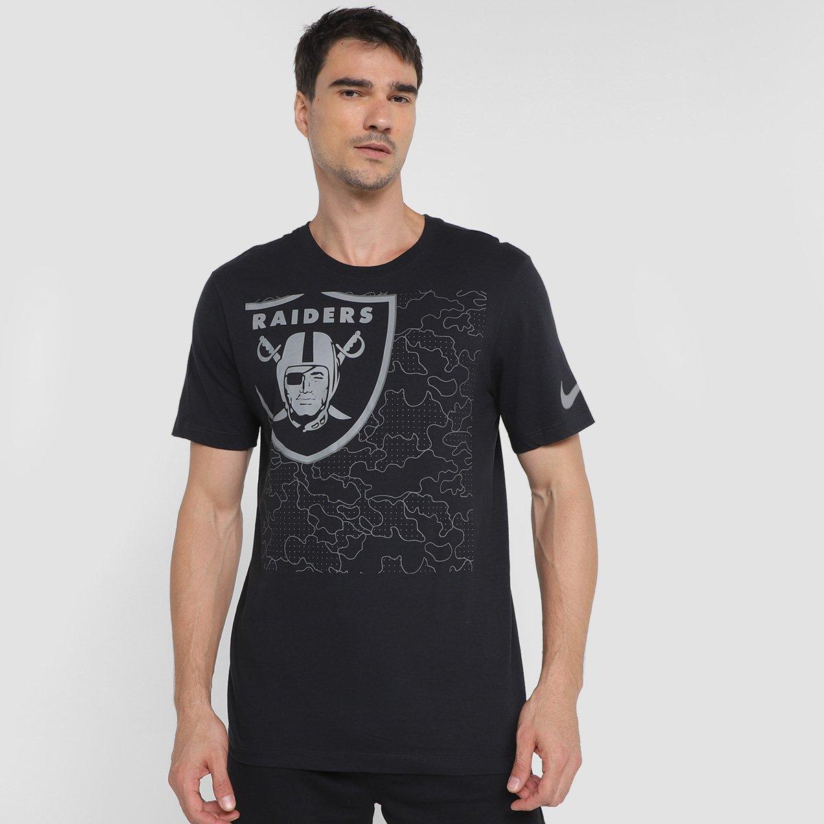 Camiseta Nike NFL Las Vegas Raiders Reflective Essential Masculina - 1