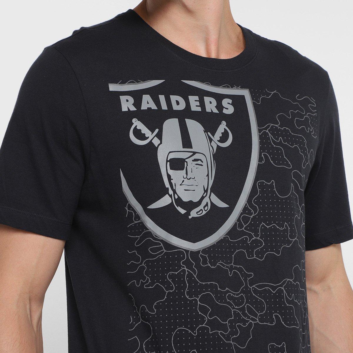 Camiseta Nike NFL Las Vegas Raiders Reflective Essential Masculina - 3