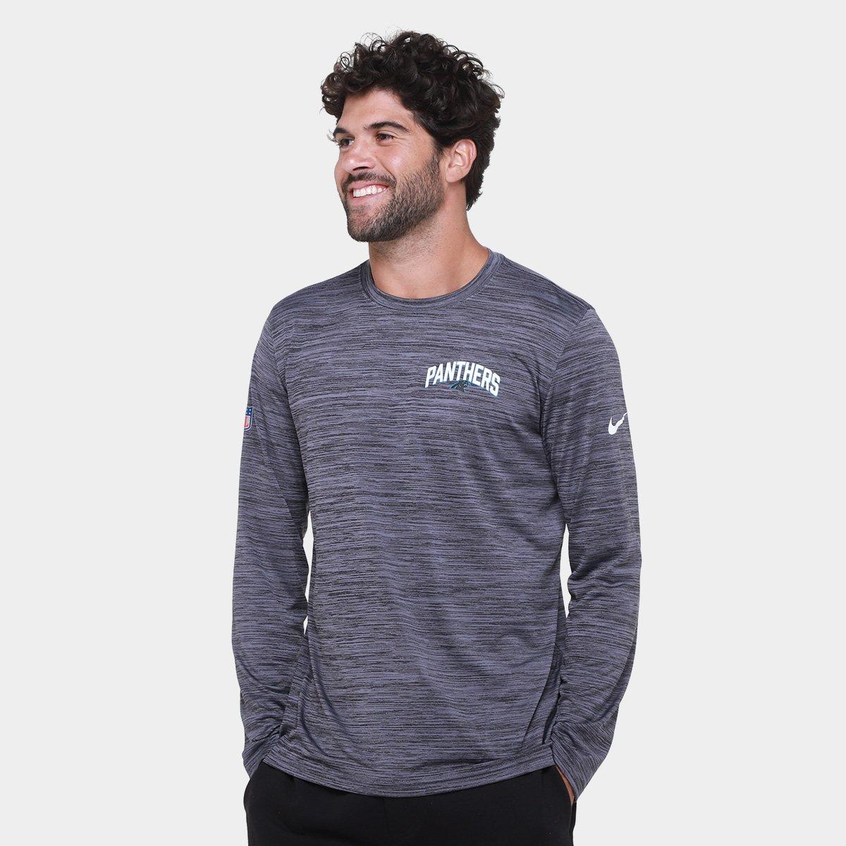 Camiseta Nike Carolina Panthers Drop 2 Dri-FIT Team Velocity Masculina - 1