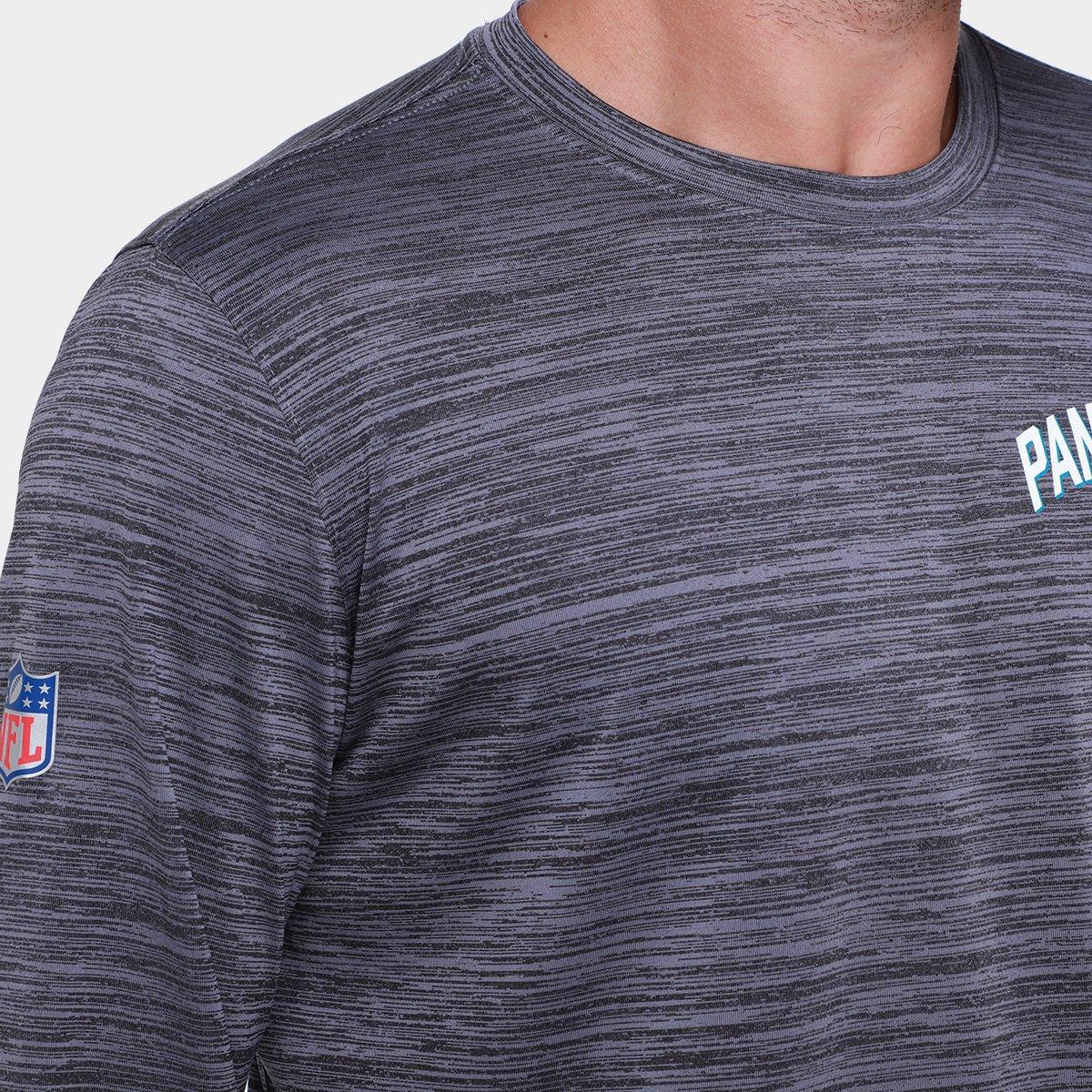 Camiseta Nike Carolina Panthers Drop 2 Dri-FIT Team Velocity Masculina - 3
