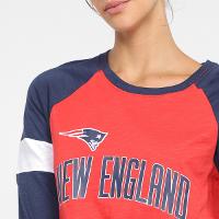 Camiseta Nike NFL New England Patriots Slub 3Q Raglan Feminina - 3