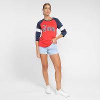 Camiseta Nike NFL New England Patriots Slub 3Q Raglan Feminina - 4