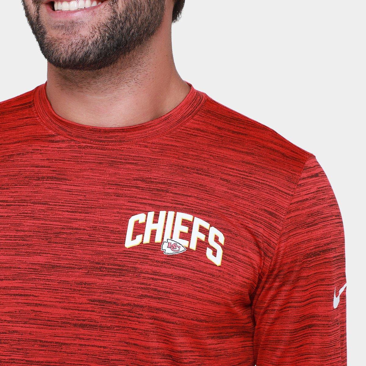 Camiseta Nike Kansas City Chiefs Drop 2 Dri-FIT Team Velocity Masculina - 3