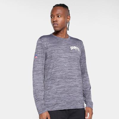 Camiseta NFL New Orleans Saints Nike Manga Longa Masculina