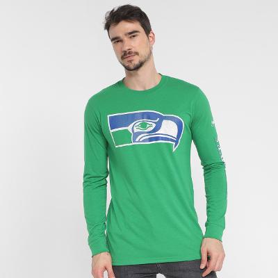 Camiseta NFL Seattle Seahawks Nike Manga Longa Masculina
