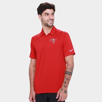 Camisa Polo Nike Tampa Bay Buccaneers Drop 2 Team Logo Franchise Masculina