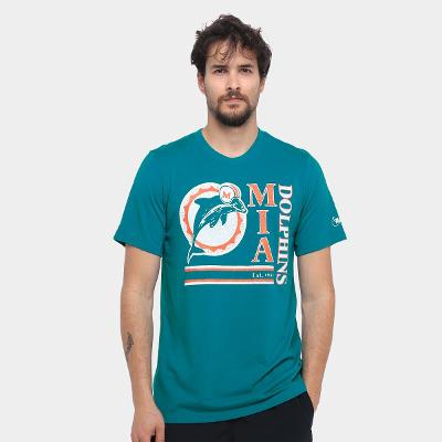 Camiseta Nike NFL Miami Dolphins Triblend Logo Masculina