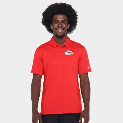 Camisa Polo Nike Kansas City Chiefs Drop 2 Team Logo Franchise Masculina