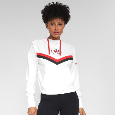 Blusa Moletom NFL Kansas City Chiefs Historic Nike Dri-Fit Com Capuz Feminina
