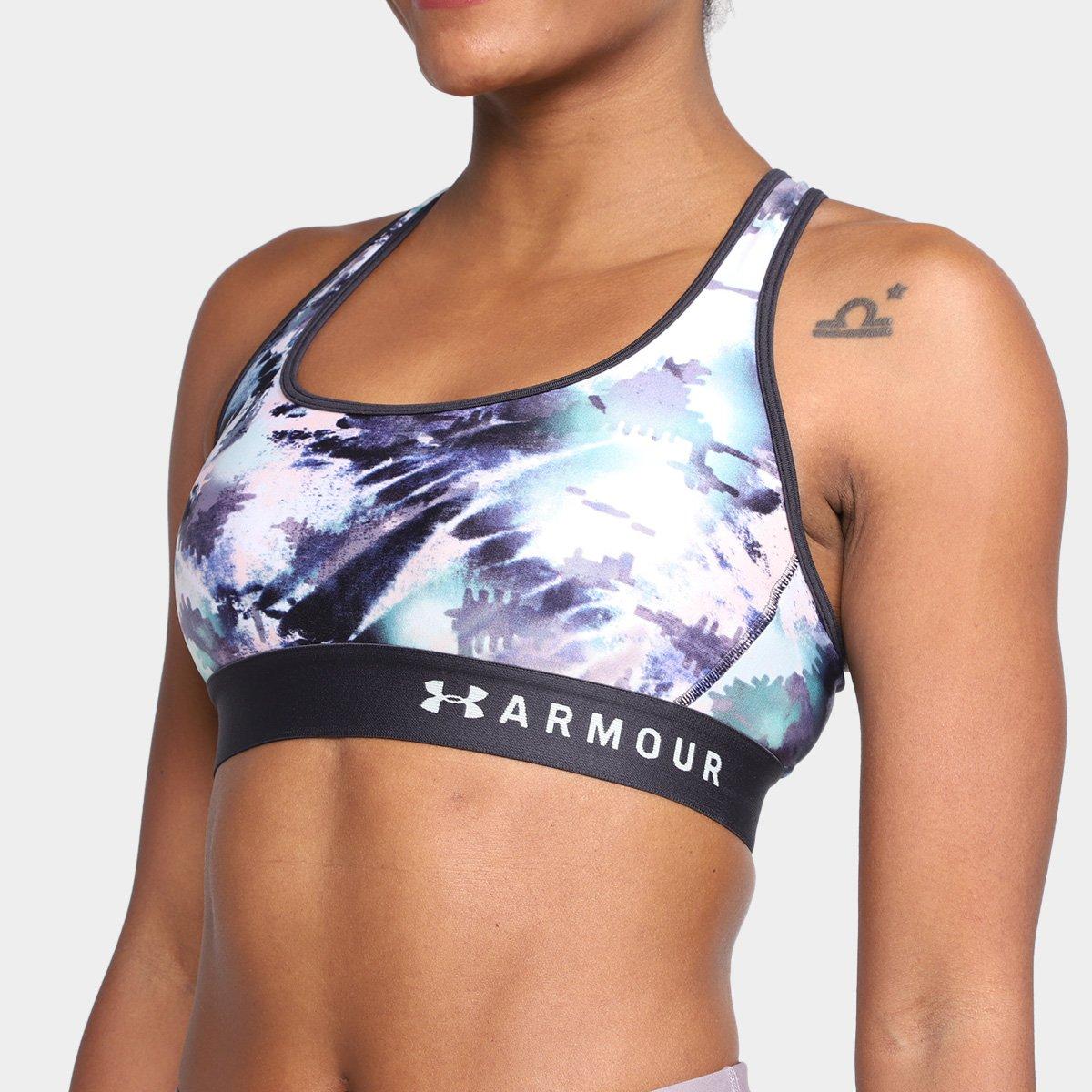 Top Under Armour Mid Crossback Print Média Sustentação - 3
