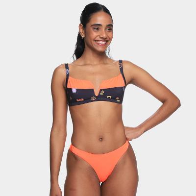 Conjunto de Biquini Hang Loose Top e Calcinha Asa Delta