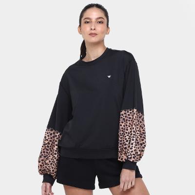 Blusa Hang Loose Manga Recortada Feminina