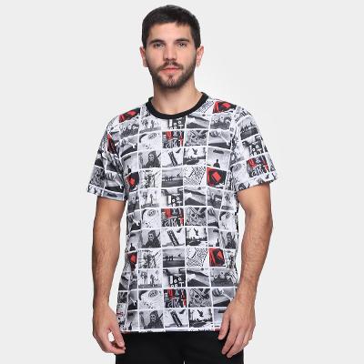 Camiseta Qix Print Sublimado Skull